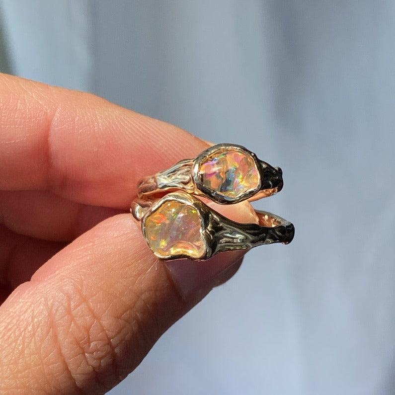 Jellyfish Ring (10k gold) - Size 8