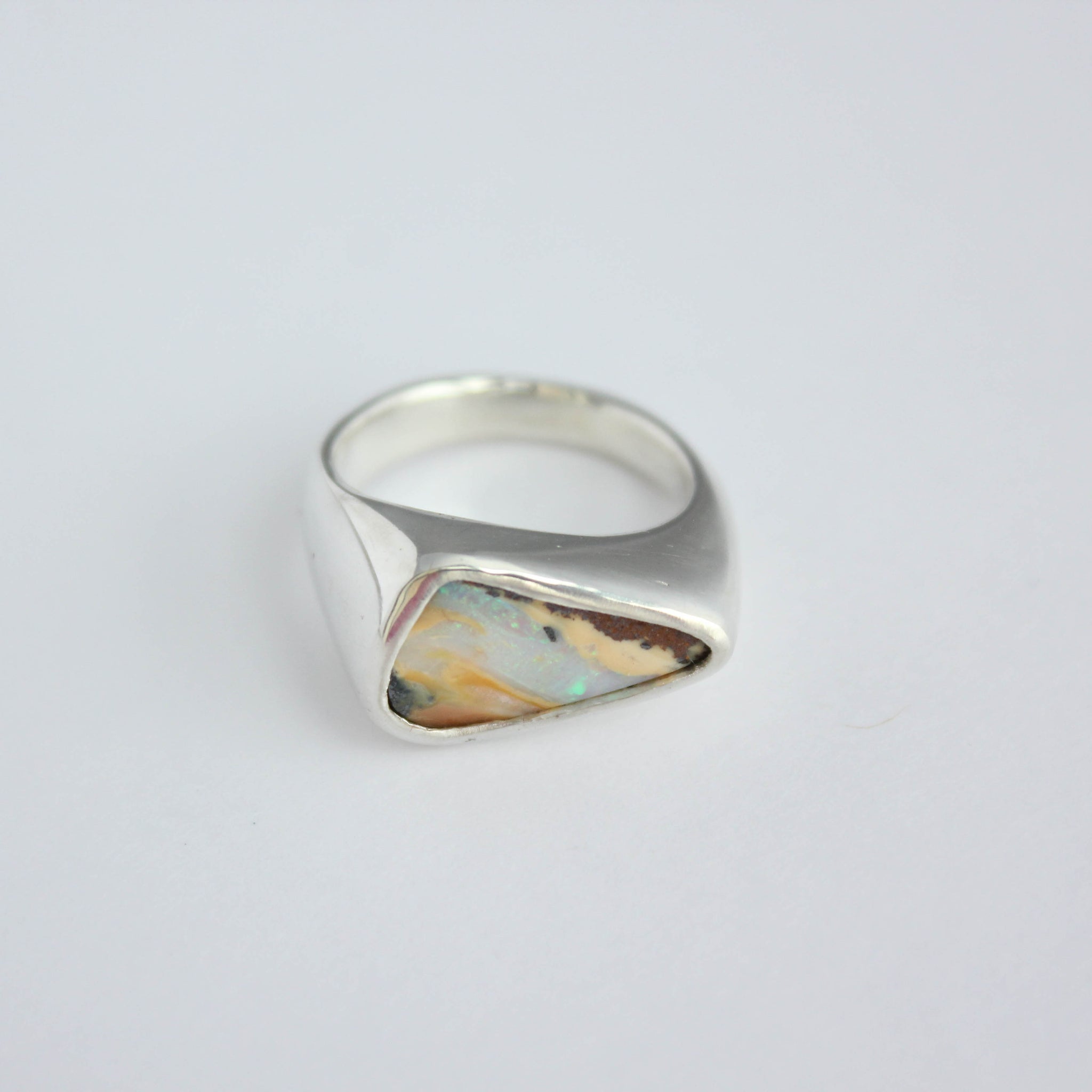 Asymmetric Opal Signet - Size 7