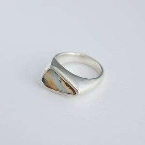 Asymmetric Opal Signet - Size 7