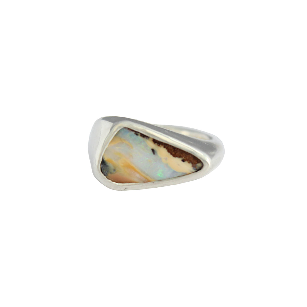 Asymmetric Opal Signet - Size 7