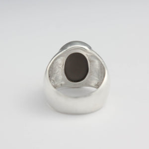 Grey Moonstone Ring - Size 9.25
