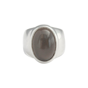 Grey Moonstone Ring - Size 9.25