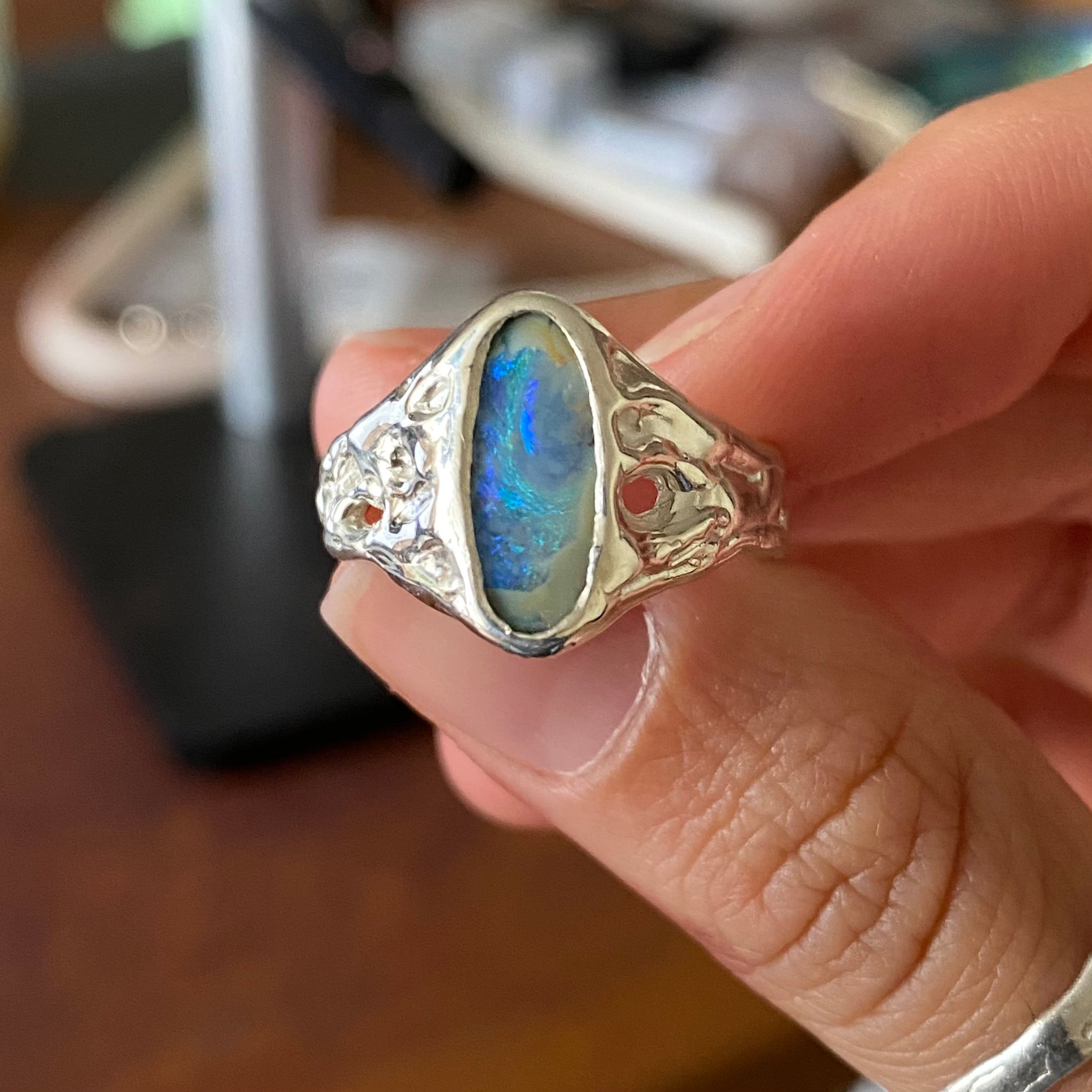 Boulder Opal Ring - Size 7.75