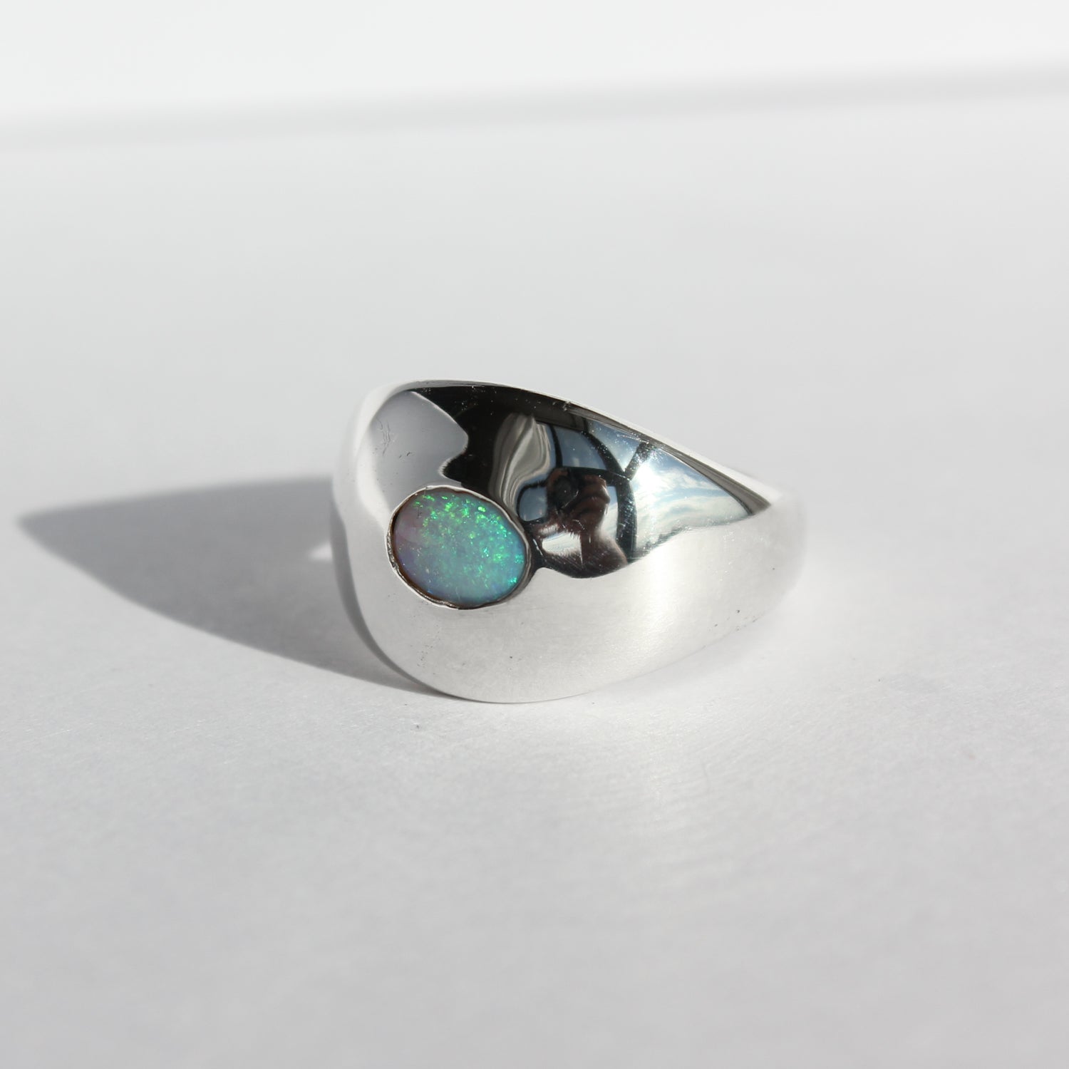 Opal Orb Ring - Size 8.5