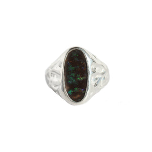 Boulder Opal Signet - Size 5.25