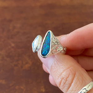 Adjustable Rock Pool Ring - Size 6.5 - 7