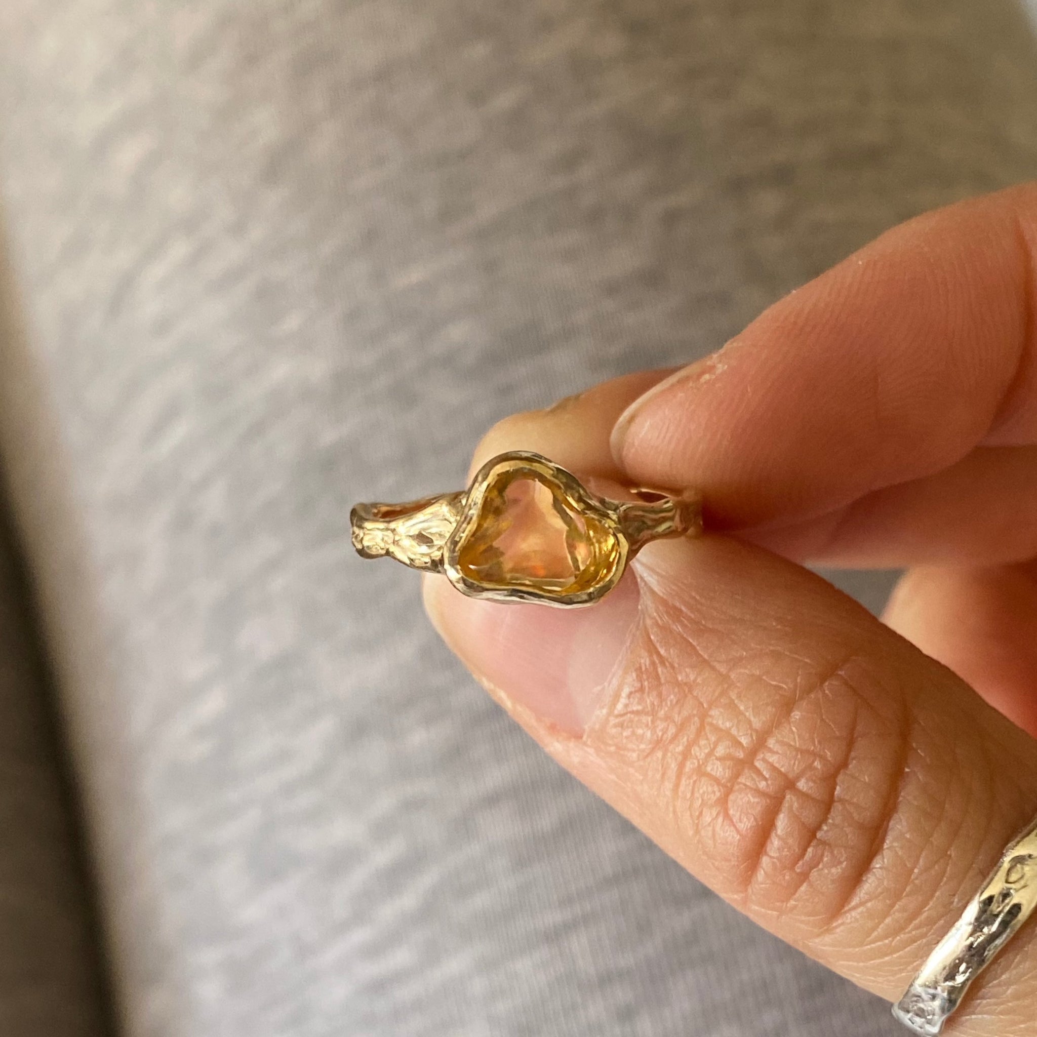 Jellyfish Ring (10k gold) - Size 7