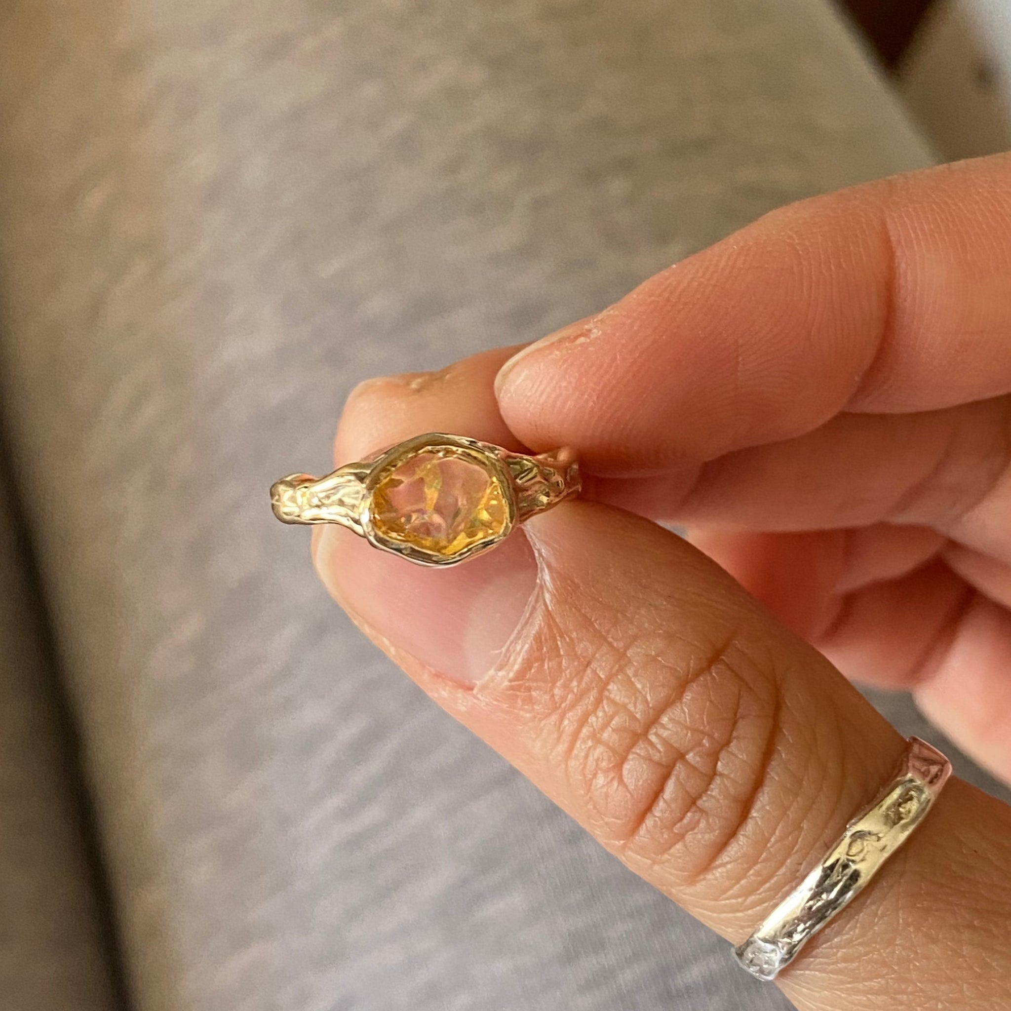 Jellyfish Ring (10k gold) - Size 5