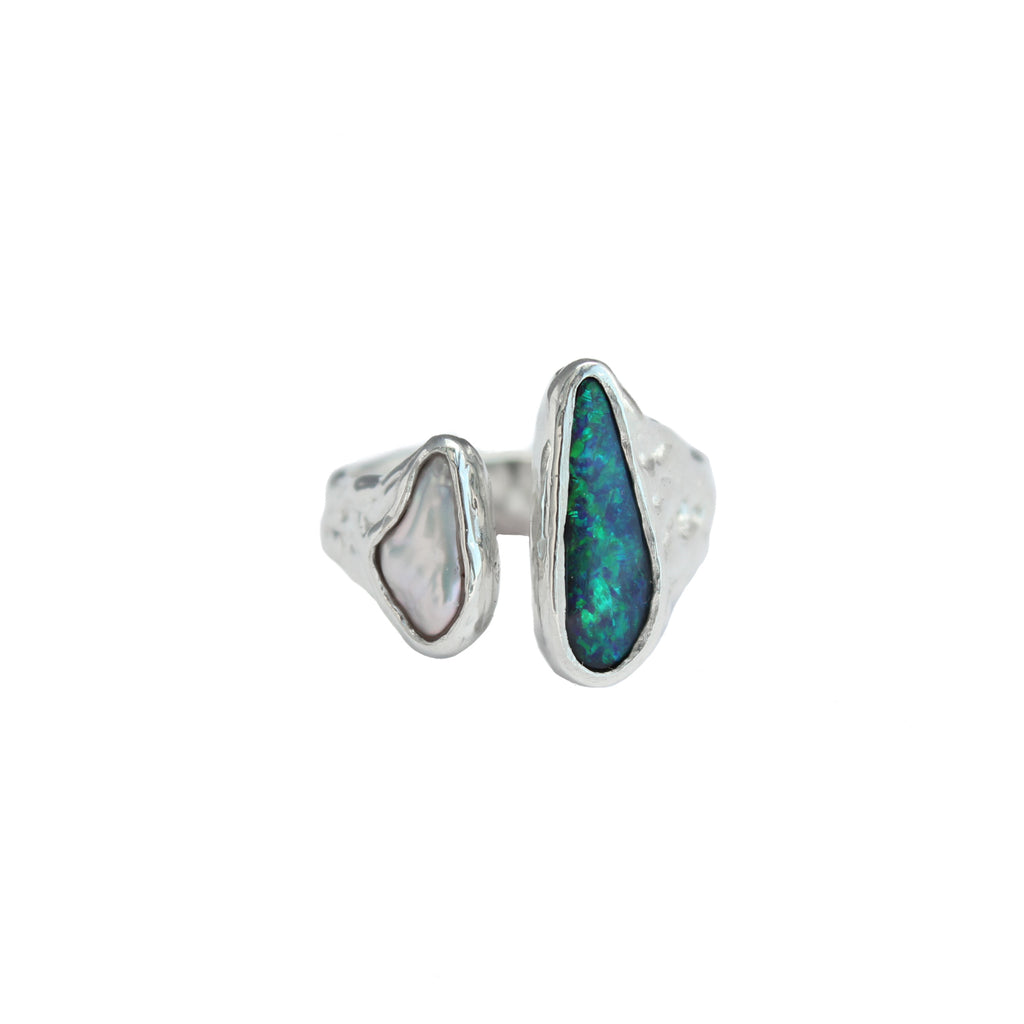 Adjustable Rock Pool Ring - Size 6.5 - 7