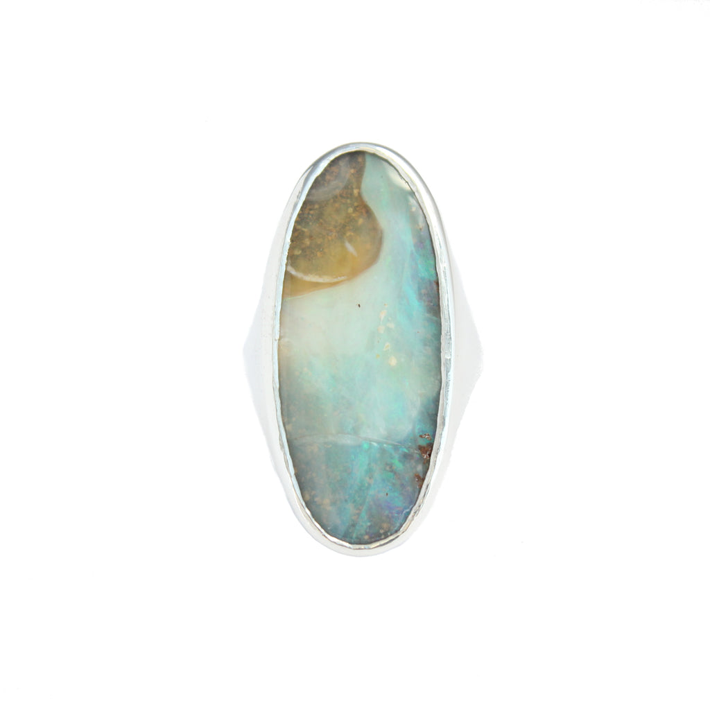 Boulder Opal Ring - Size 6.5