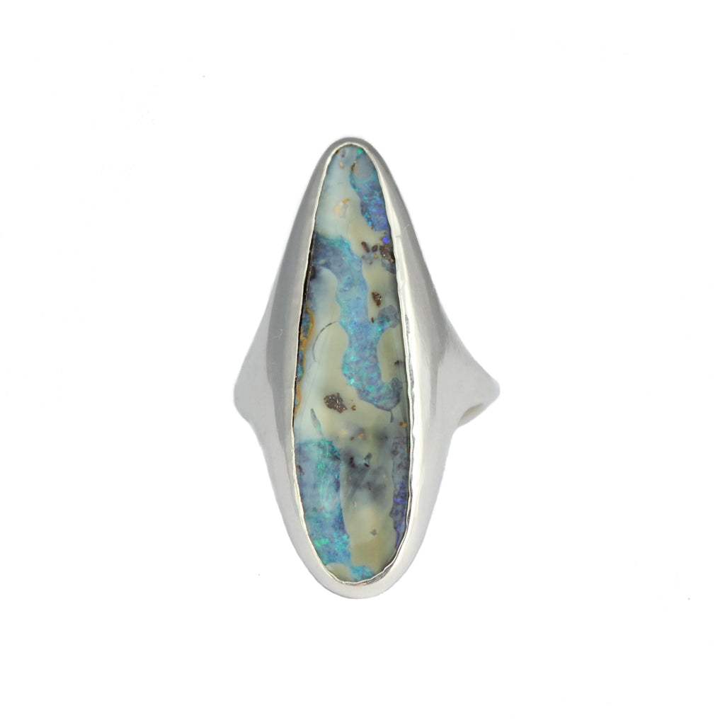Boulder Opal Ring - Size 7.5 - Thaleia