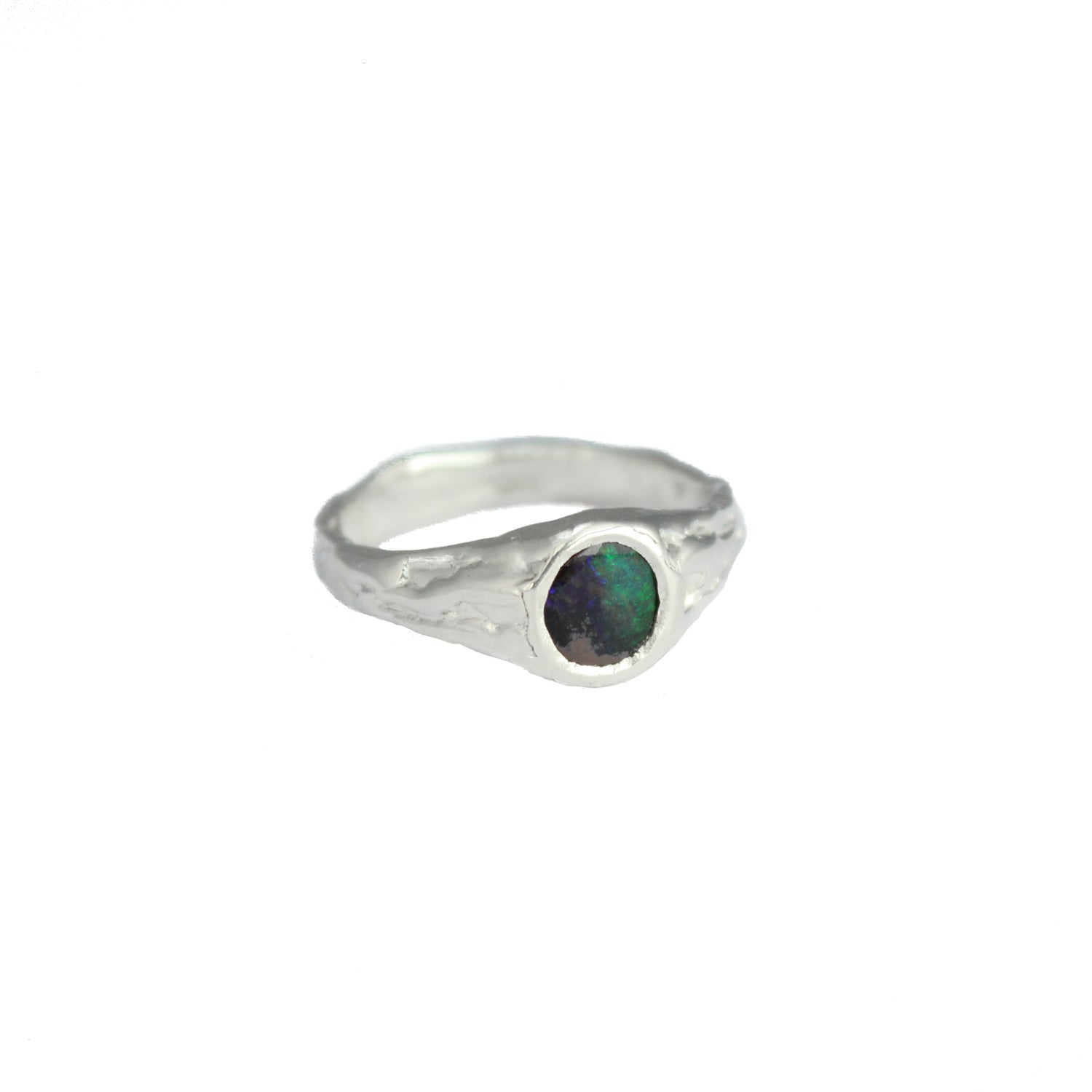 Mini Opal Crater Ring - Size 5.5 - Thaleia