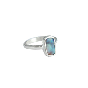 simple opal ring - Thaleia