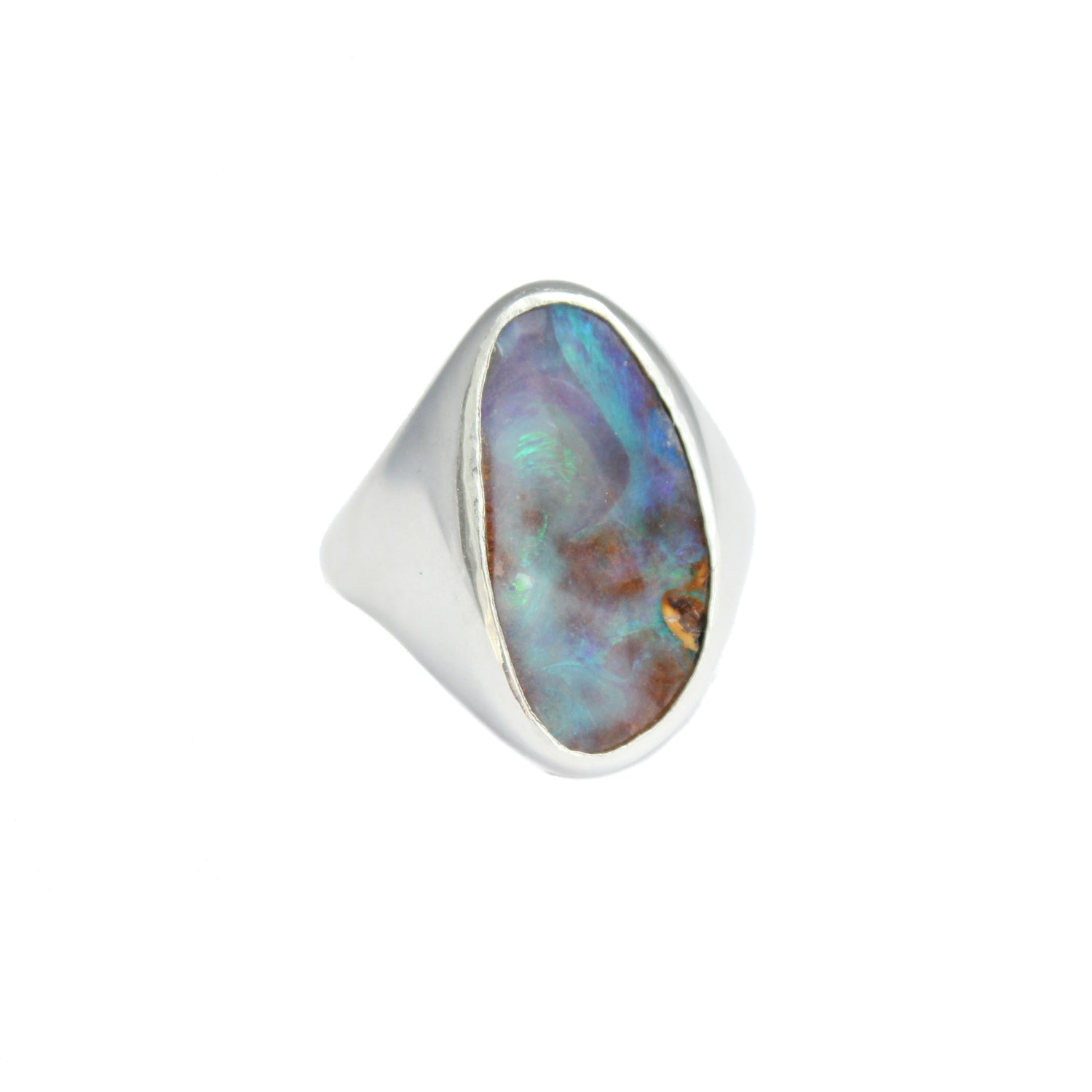 boulder opal ring - Thaleia
