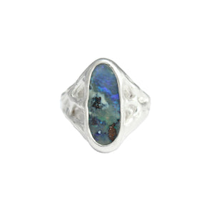 Boulder opal ring - Thaleia