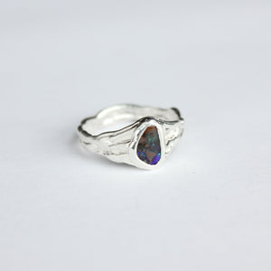 Squiggly Opal Ring - Size 6.5