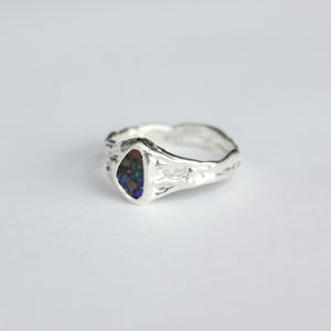 Squiggly Opal Ring - Size 6.5