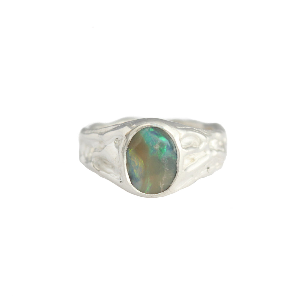 Opal Crater Ring - Size 8